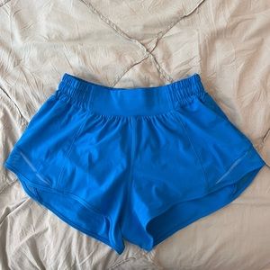 Lululemon poolside blue hotty hot shorts